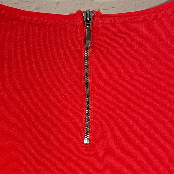 Talbots deep orange 3/4 sleeved cotton top. Vside semi sheer hem. Women’s Medium - Picture 7 of 7